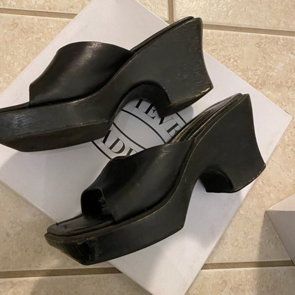 Steve Madden Wedge Leather Sandals Shoes‎ Brown